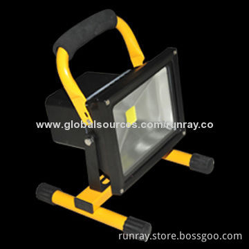 20W Rechargeable LED Floodlight, Epistar 35*35-mil Chip/6-8 Hours of Usage Time, 85-265V AC VoltageNew